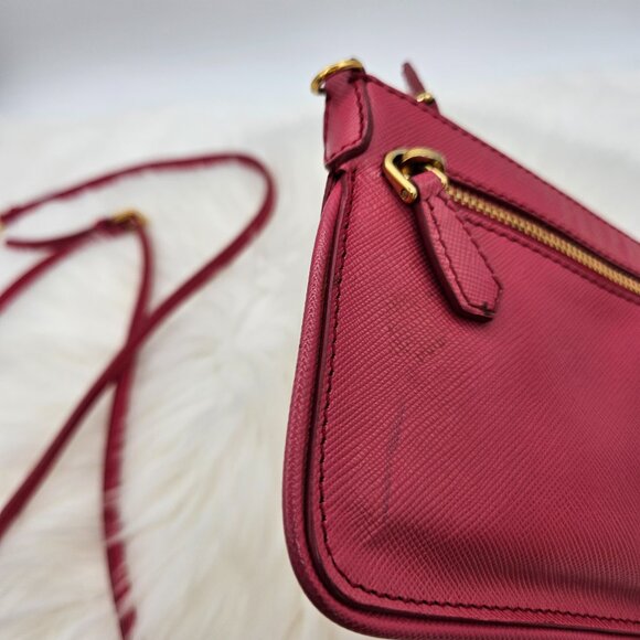 Prada  Pink Saffiano Crossbody Bag - Picture 7 of 16